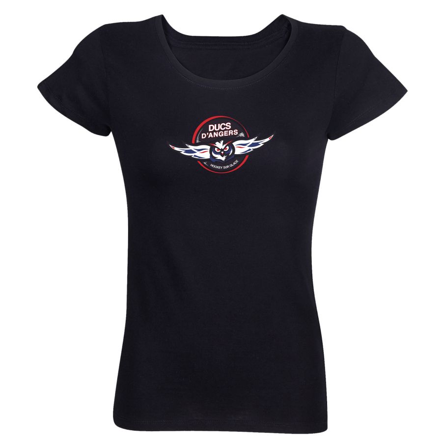 T-shirt Femme Ligue Magnus Noir Angers Ducs