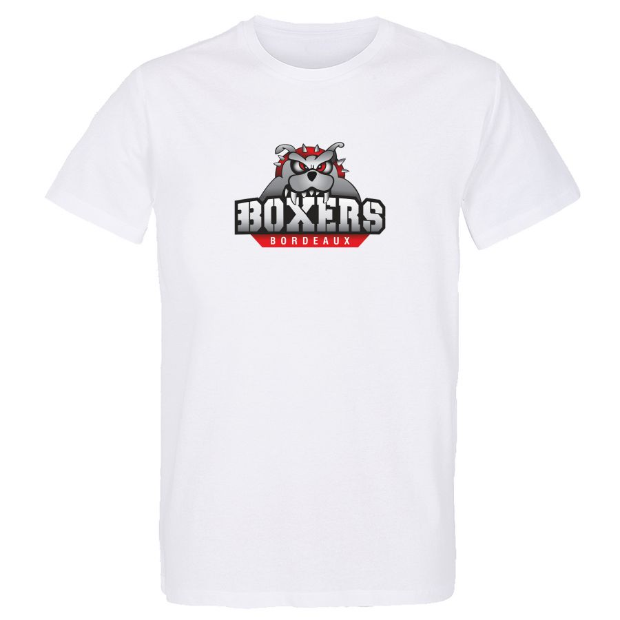 T-shirt Enfant Ligue Magnus Blanc Bordeaux Boxers