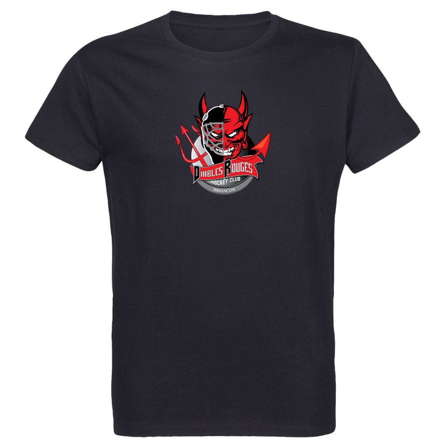 T-shirt Homme Ligue Magnus Noir Briançon Diables Rouges