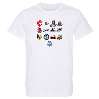 T-shirt homme blanc logo équipe