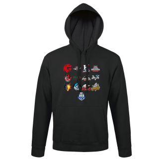 Sweat noir logo équipe